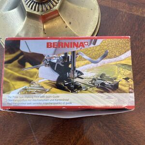 Genuine Bernina Three 3-Sole Walking Foot w/ Seam Guides
